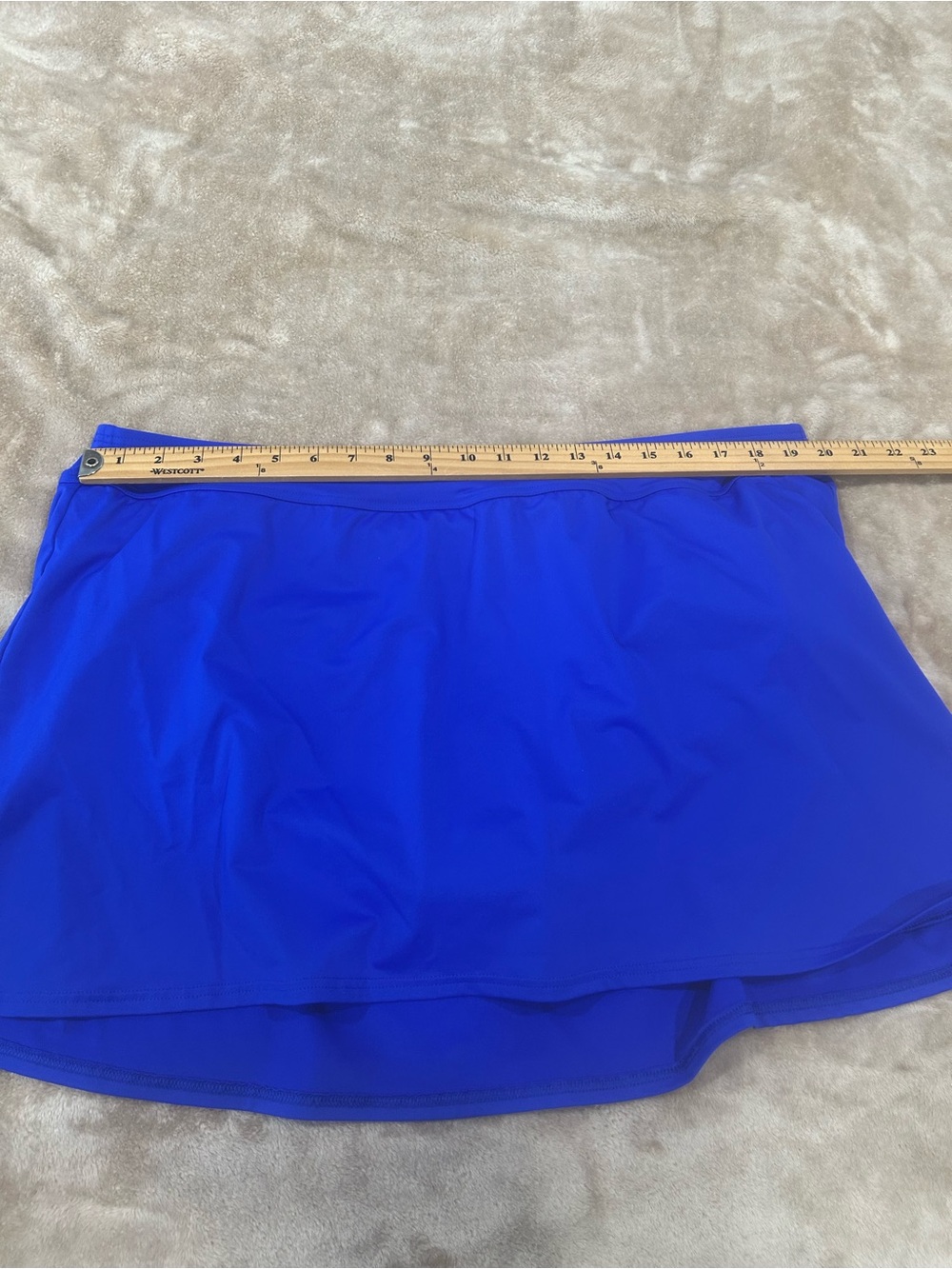 Lands' End 20W Skirted Swim Suit Bottom blue vacation beach pool plus size easy - Picture 3 of 8